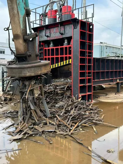 Heavy Scrap Metal Steel Hydraulic Gantry Guillotine Shear Cutting Shearing Recycling Machine for Steel Mill Plant Scrap Yard